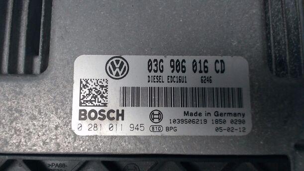 Foto: STEUERGERÄT EINSPRITZUNG eines VW Touran 1.9 TDI