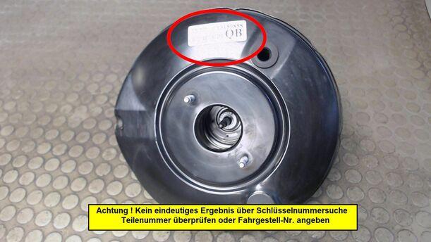 Foto: BREMSKRAFTVERSTÄRKER eines Opel Meriva 1.3 CDTI DPF Aura