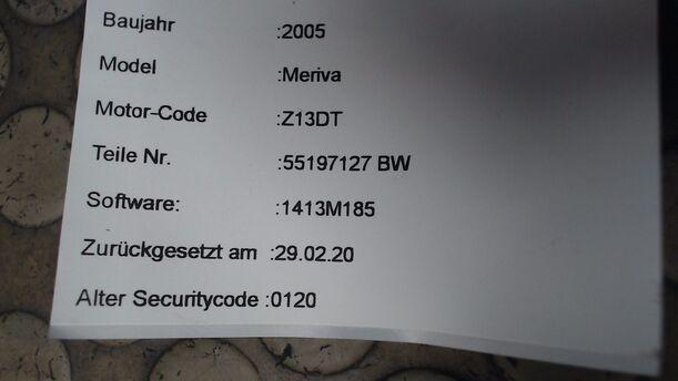 Foto: STEUERGERÄT DIESELEINSPRITZUNG eines Opel Meriva 1.3 CDTI DPF