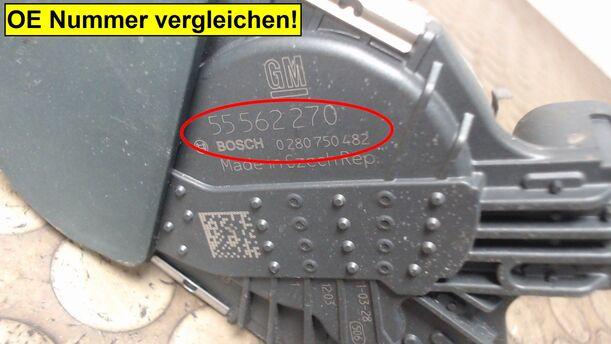 Foto: DROSSELKLAPPENSTUTZEN BOSCH eines Opel Corsa 1.2 16V (ecoFLEX) Easytronic