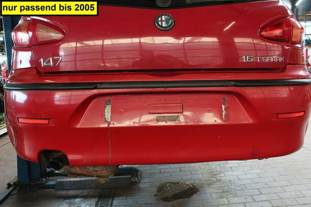 Foto: STOSSFÄNGER / STOSSSTANGE HINTEN eines Alfa Romeo 147 1.6 Twin Spark