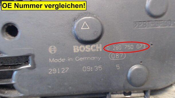 Foto: DROSSELKLAPPENSTUTZEN BOSCH eines Alfa Romeo 147 1.6 Twin Spark