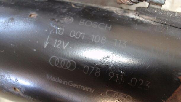 Foto: ANLASSER / STARTER BOSCH eines Audi Coupe 2.6 RS