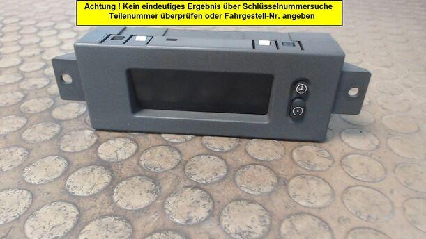 Foto: INFORMATIONSDISPLAY eines Opel Meriva 1.6 16V