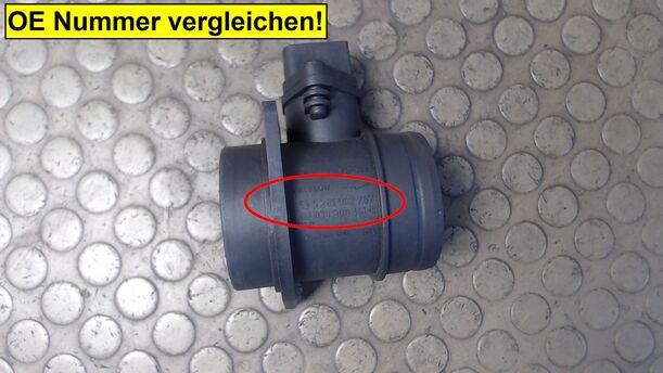 Foto: LUFTMASSENMESSER BOSCH eines VW Golf Variant 1.9 TDI Stella