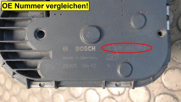 Foto: DROSSELKLAPPENSTUTZEN BOSCH eines Fiat Stilo 2.4 20V