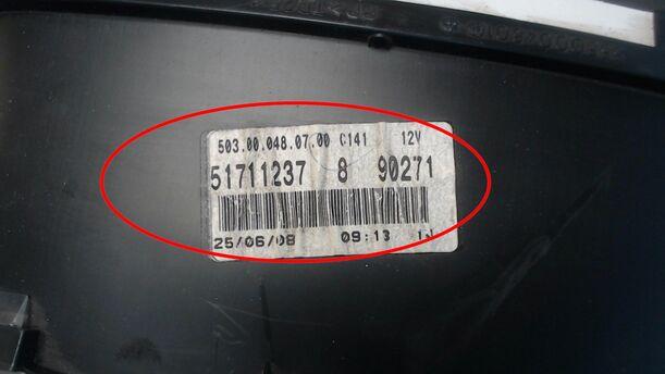 Foto: TACHOEINHEIT eines Fiat Panda 1.2 C