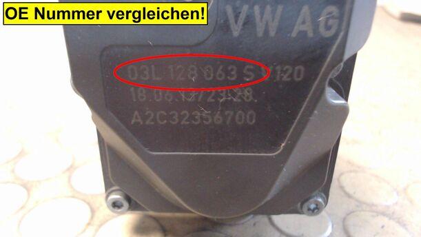 Foto: DROSSELKLAPPENSTUTZEN VDO eines VW Crafter 35 L TDI