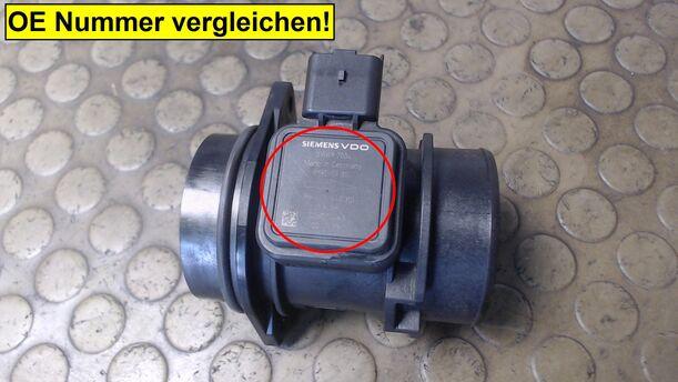 Foto: LUFTMASSENMESSER SIEMENS eines Citroen C3 1.4 HDi