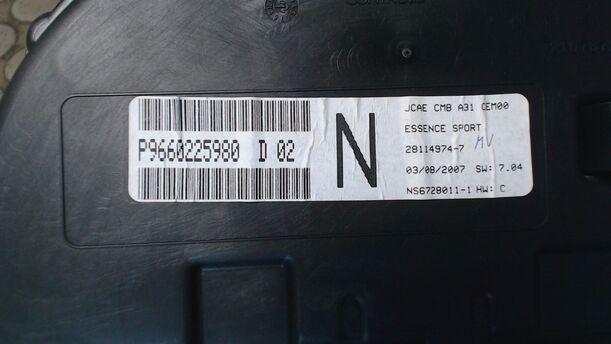 Foto: TACHOEINHEIT eines Citroen C3 Pluriel 1.4