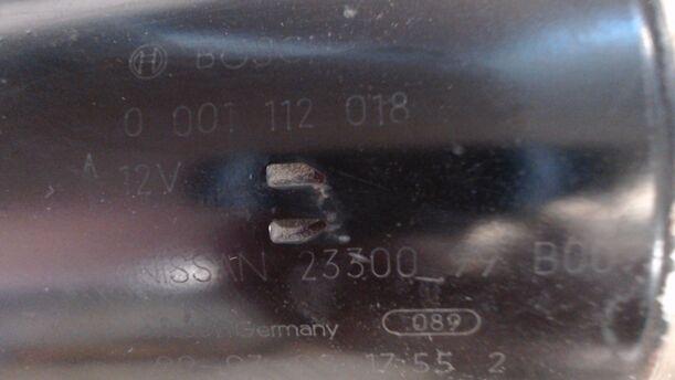 Foto: ANLASSER / STARTER BOSCH eines Nissan Micra 1.3