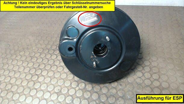 Foto: BREMSKRAFTVERSTÄRKER eines Opel Astra 1.9 CDTI Caravan