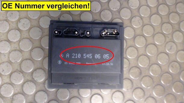 Foto: LICHTSTEUERGERÄT / STEUERGERÄT LAMPENKONTROLLE eines Mercedes-Benz E 230 T