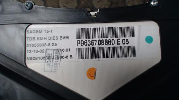Foto: TACHOEINHEIT eines Peugeot 307 HDi SW 110 C