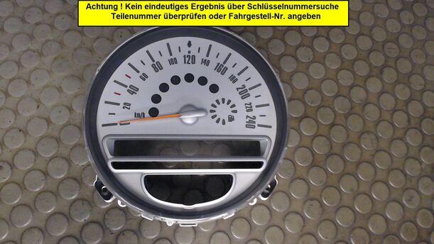 Foto: TACHOEINHEIT / KOMBIINSTRUMENT eines Mini (BMW) Mini Cooper S