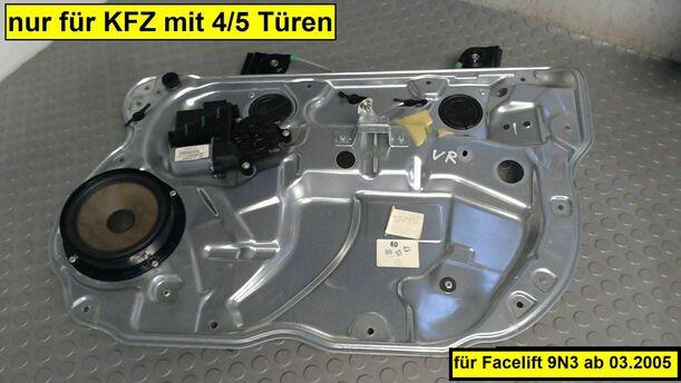 Foto: FENSTERHEBER ELEKTRISCH VORN RECHTS eines VW Polo 1.2
