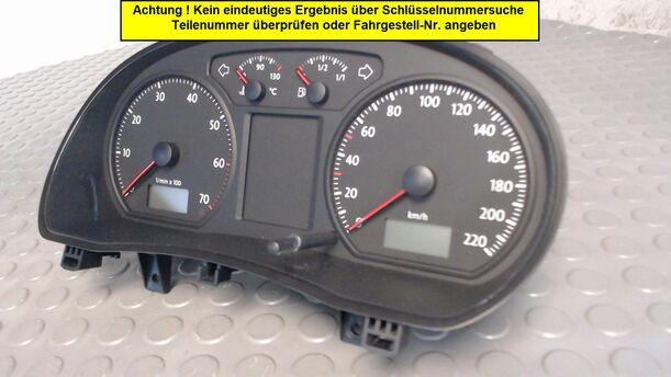 Foto: TACHOEINHEIT eines VW Polo 1.2