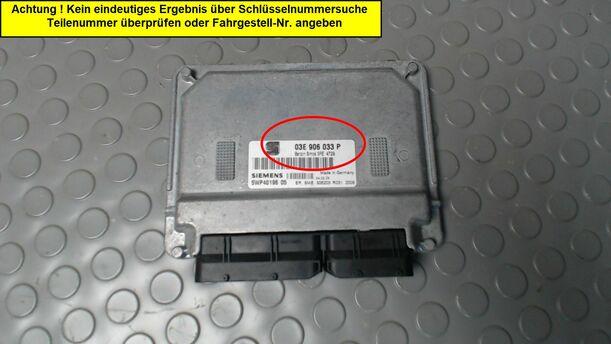Foto: STEUERGERÄT EINSPRITZUNG eines Seat Ibiza 1.2 12V