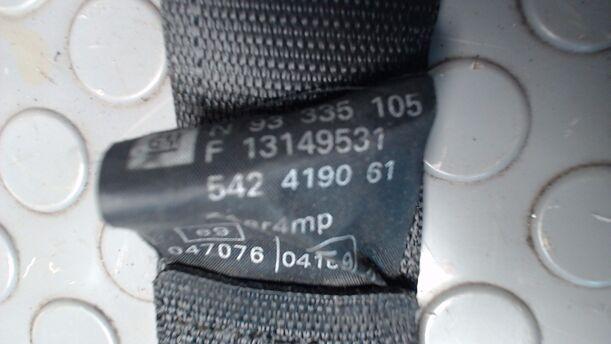 Foto: SICHERHEITSGURT VORN RECHTS eines Opel Meriva 1.6 16V Jeans
