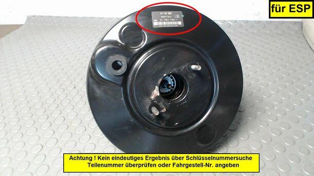 Foto: BREMSKRAFTVERSTÄRKER eines Opel Astra 1.9 CDTI Caravan DPF 255 551/Z24