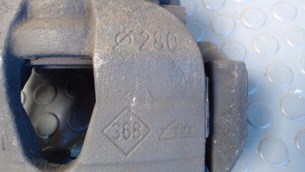 Foto: BREMSSATTEL VORN LINKS eines Renault Scenic 1.5 dCi FAP