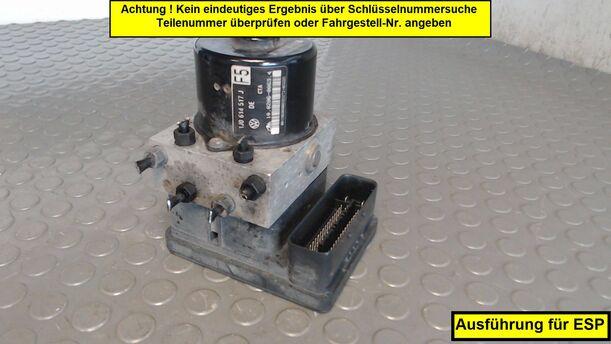Foto: HAUPTBREMSAGGREGAT ABS eines VW Golf 1.4 255 562/Z04