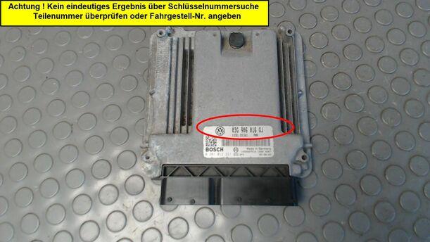 Foto: STEUERGERÄT EINSPRITZUNG eines VW Golf 2.0 SDI 7DC 2H2
