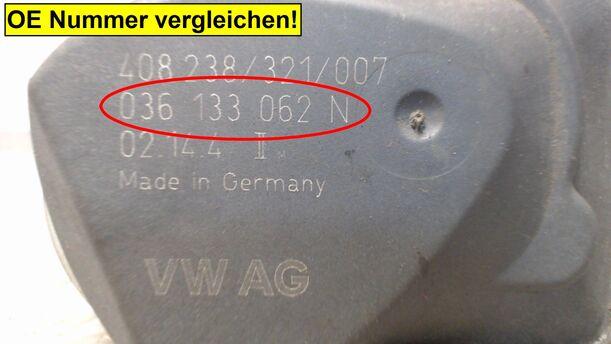 Foto: DROSSELKLAPPENSTUTZEN eines VW Polo 1.2