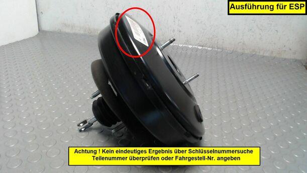 Foto: BREMSKRAFTVERSTÄRKER eines Peugeot 207 110 CD Diamant