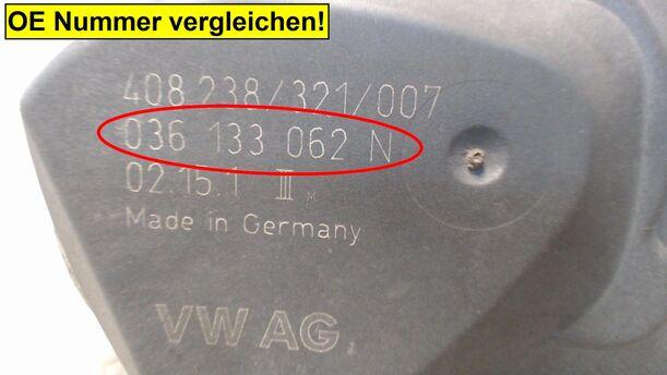 Foto: DROSSELKLAPPENSTUTZEN VDO eines VW Polo 1.2