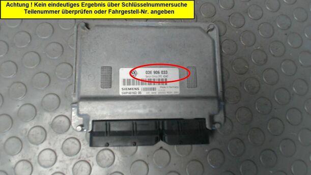 Foto: STEUERGERÄT EINSPRITZUNG eines VW Polo 1.2