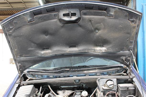 Foto: MOTORHAUBE eines VW Sharan 2.0
