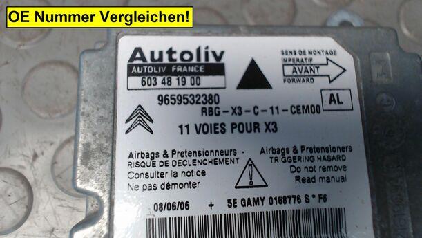 Foto: STEUERGERÄT AIRBAG eines Citroen C5 Kombi HDi 135