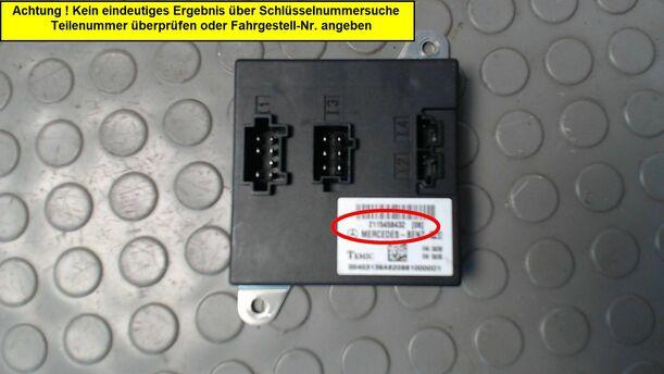 Foto: ELEKTRONIKMODUL/ STEUERGERÄT / SAM eines Mercedes-Benz E 220 T CDI Automatik GL