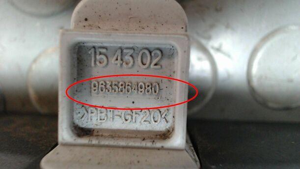 Foto: ZÜNDSPULE eines Peugeot 106
