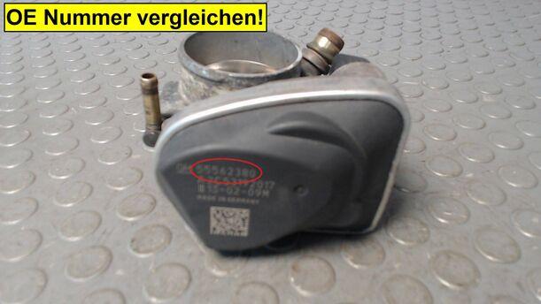 Foto: DROSSELKLAPPE/ DROSSELKLAPPENSTUTZEN eines Opel Zafira 1.8 GLX