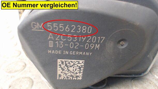 Foto: DROSSELKLAPPE/ DROSSELKLAPPENSTUTZEN eines Opel Zafira 1.8 GLX