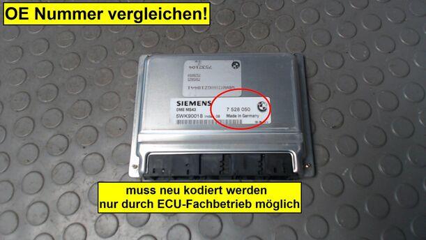 Foto: STEUERGERÄT EINSPRITZUNG eines BMW 520i Sport