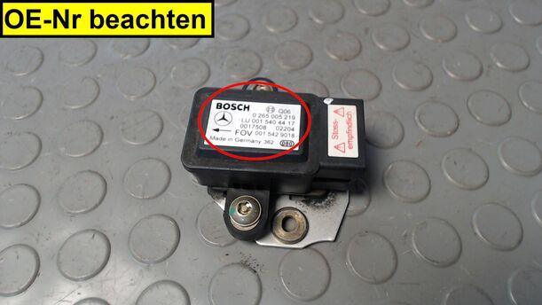 Foto: DREHRATENSENSOR/ QUERBESCHLEUNIGUNGSSENSOR eines Mercedes-Benz A 140 Fun