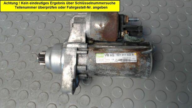 Foto: ANLASSER / STARTER VALEO eines VW Polo 1.4