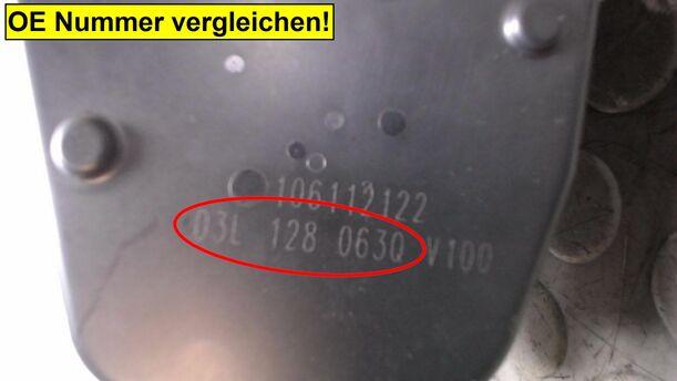 Foto: DROSSELKLAPPENSTUTZEN eines VW Caddy 1.6 TDI Sport