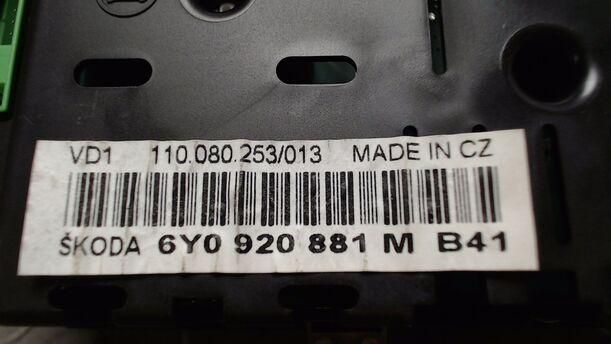 Foto: TACHOEINHEIT eines Skoda Fabia 1.2 HTP S