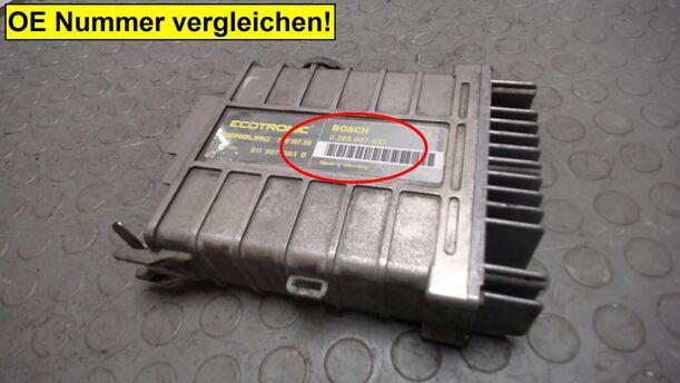Foto: STEUERGERÄT EINSPRITZUNG eines VW Golf Bistro