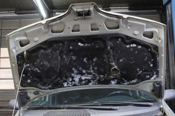 Foto: MOTORHAUBE eines Renault Megane Scenic 1.6e Beauty