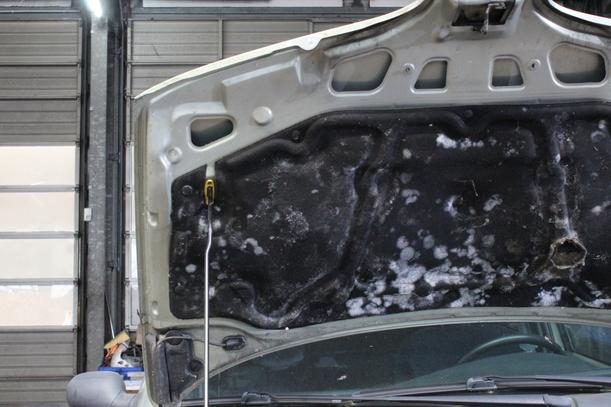 Foto: MOTORHAUBE eines Renault Megane Scenic 1.6e Beauty