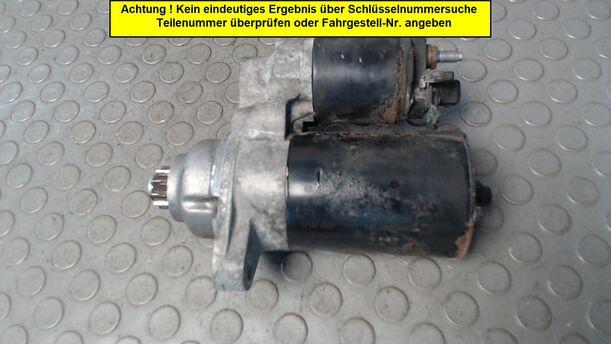 Foto: ANLASSER / STARTER  BOSCH eines VW Polo 1.2 TS