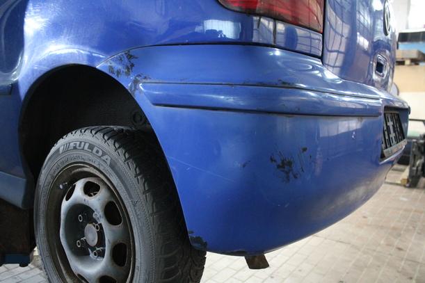 Foto: STOSSFÄNGER/ STOßSTANGE HINTEN eines VW Polo TS
