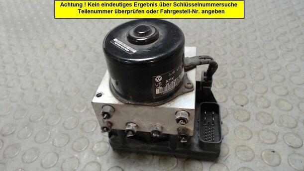 Foto: HAUPTBREMSAGGREGAT / ABS eines VW New Beetle 2.0 TS