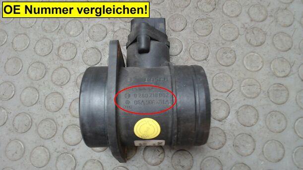 Foto: LUFTMASSENMESSER BOSCH eines VW New Beetle 2.0 Beauty