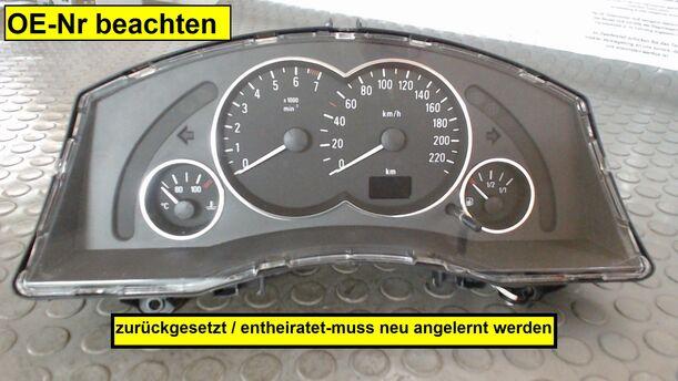 Foto: TACHOEINHEIT  (ENTHEIRAT) eines Opel Meriva 1.4 TS